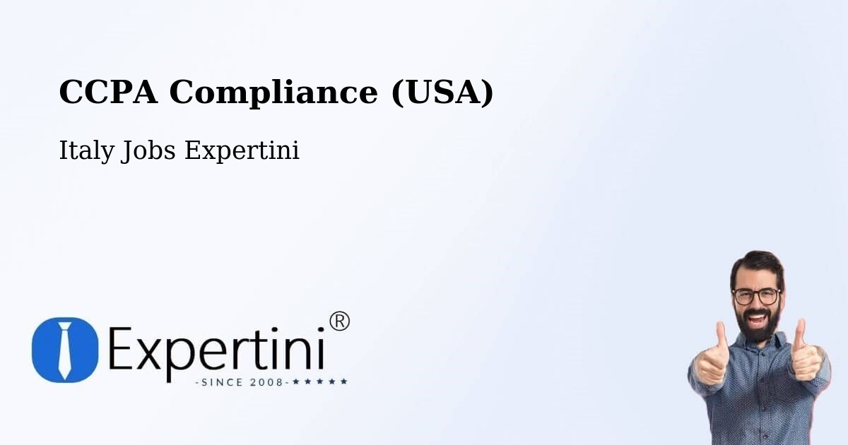 CCPA Privacy Rights & Compliance Notice – Pellaro - Italy Jobs Expertini