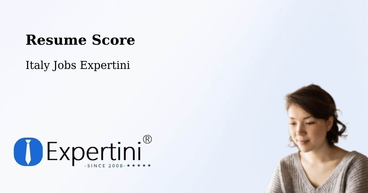 Resume Score & Job Description Match Tool – Pellaro - Italy Jobs Expertini